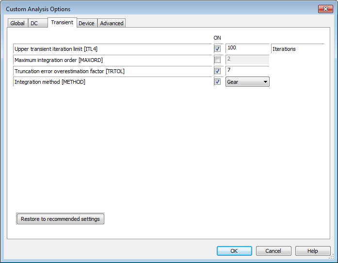 custom analysis options for power electronics - Transient.png